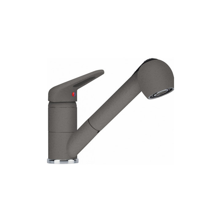 Drezová batéria Franke Prince II pull-out spray  , výška 175mm, otočné výtokové rameno,  chróm