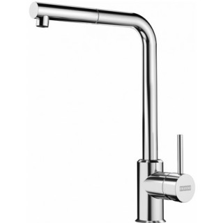 Drezová batéria Franke Sirius L Side pull-out  , výška 333mm, otočné i výsuvná sprcha, beżowy/chróm