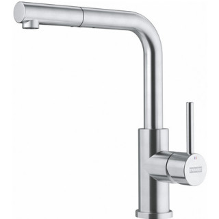 Drezová batéria Franke Sirius L Side pull-out  , výška 333mm, otočné i výsuvná sprcha, onyx/chróm