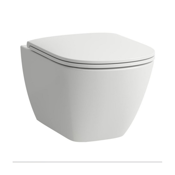 Misa WC závesné skrátené, Rimless, verzia ADVANCED, Laufen Lua - Biely 
