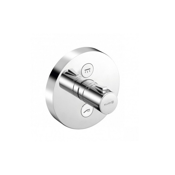 Batéria podomietková s termostatom DN15  Kludi Push, chróm