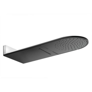 Hlavica/Horná sprcha s kaskádou Kludi A-QA 250mm - biela