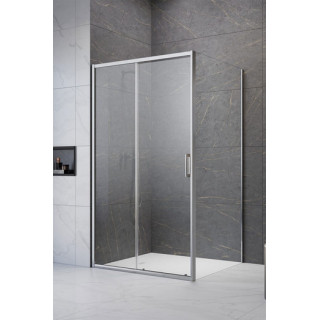 Dverí Radaway Fuenta New KDJ B 90 cm, LEWE, chróm, sklo číre EasyClean