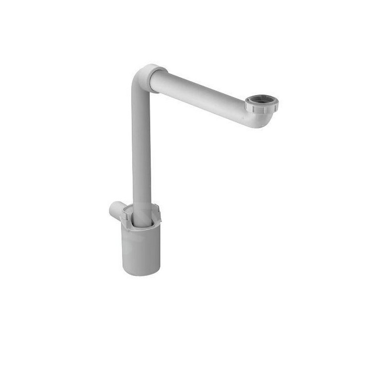 Sifón Duravit oszczędzający miejsce, 1 1/4, biely