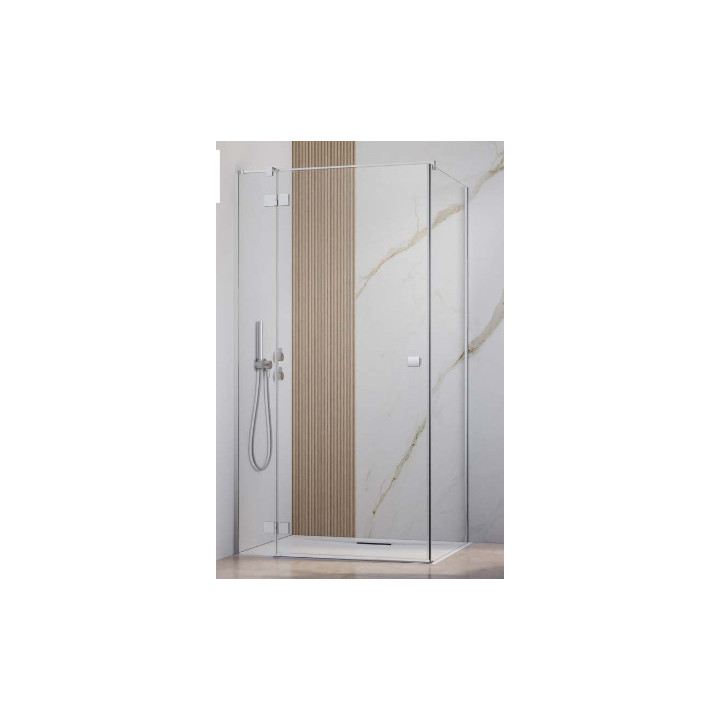 Pevná bočná stena S1 70 Radaway Essenza New Black KDJ 66.7-68.2-200cm, profil čierna, sklo číre