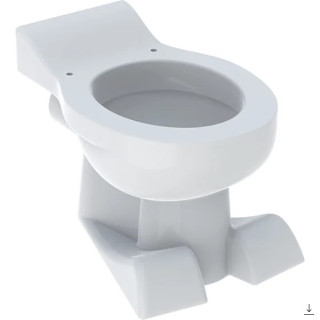 Závěsná misa WC pre deti z nakładkami do siedzenia ,lievikový, Geberit Bambini, biela