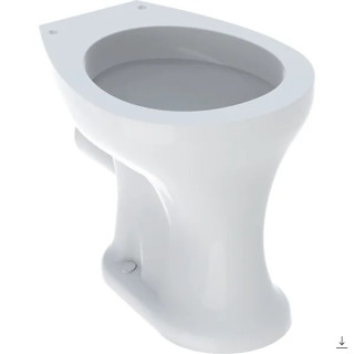 Na postavení misa WC pre deti z dekoracyjnymi nóżkami, z nakładkami do siedzenia ,lievikový, Geberit Bambini, biela