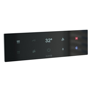 Elektroniczny termostat podomietkový , Kludi Pushtronic, zlato szczotkowane