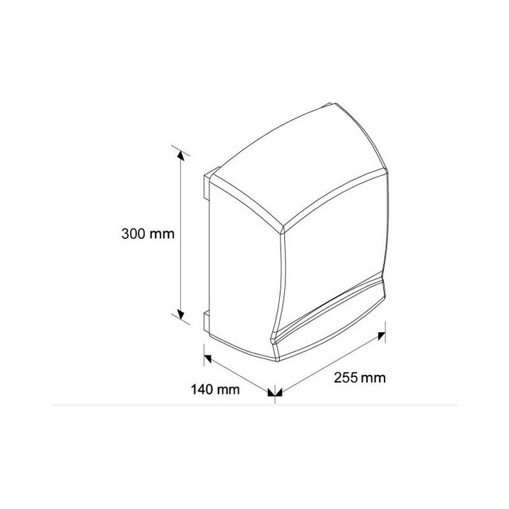 Sušič rúk, materiál ABS, MERIDA ECOFLOW PLUS - Biely 