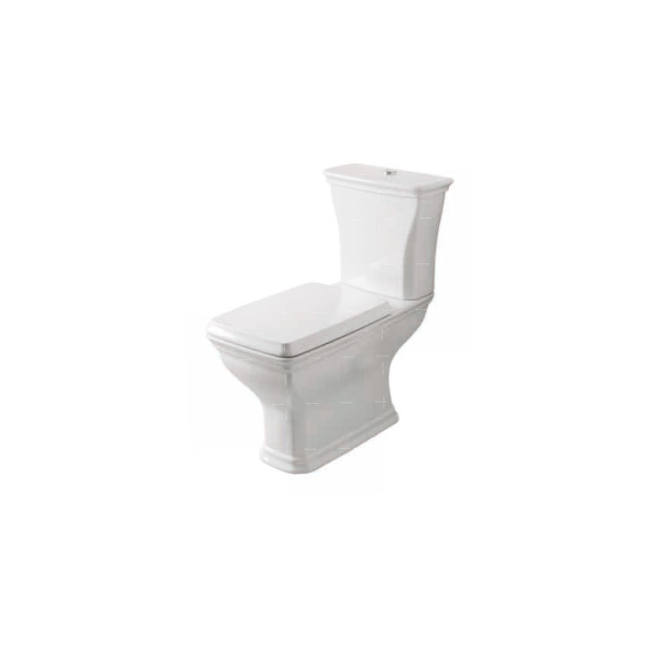 Misa wc na postavení z uniwersalnym odpływem ArtCeram Civitas, 36x54cm, čierna lesklá