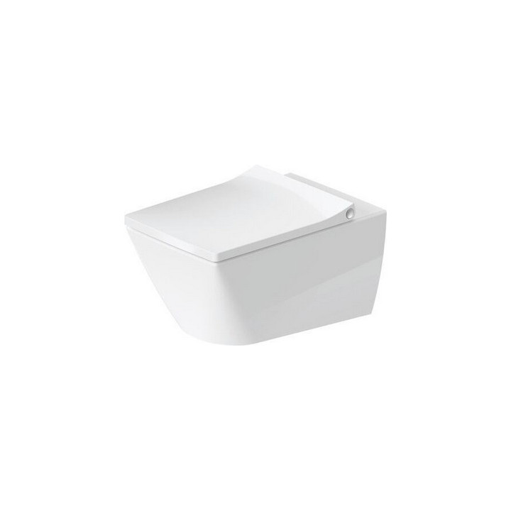 Misa WC Duravit DuraStyle závesné Rimless 37x54 cm, lievikový, biela S povrchom WonderGliss