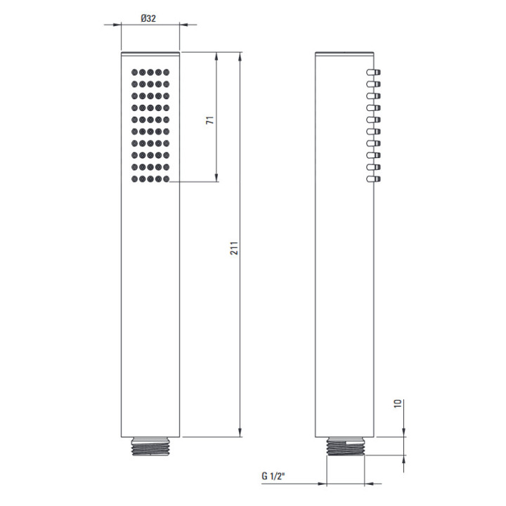 Bidetová batéria podomietková, Deante Silia, chróm