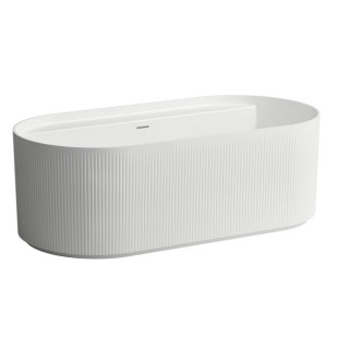 Vaňa voľne stojaca Laufen Sonar 1600 x 815 mm, z zdobieniem vonku (ryflowana) - biela