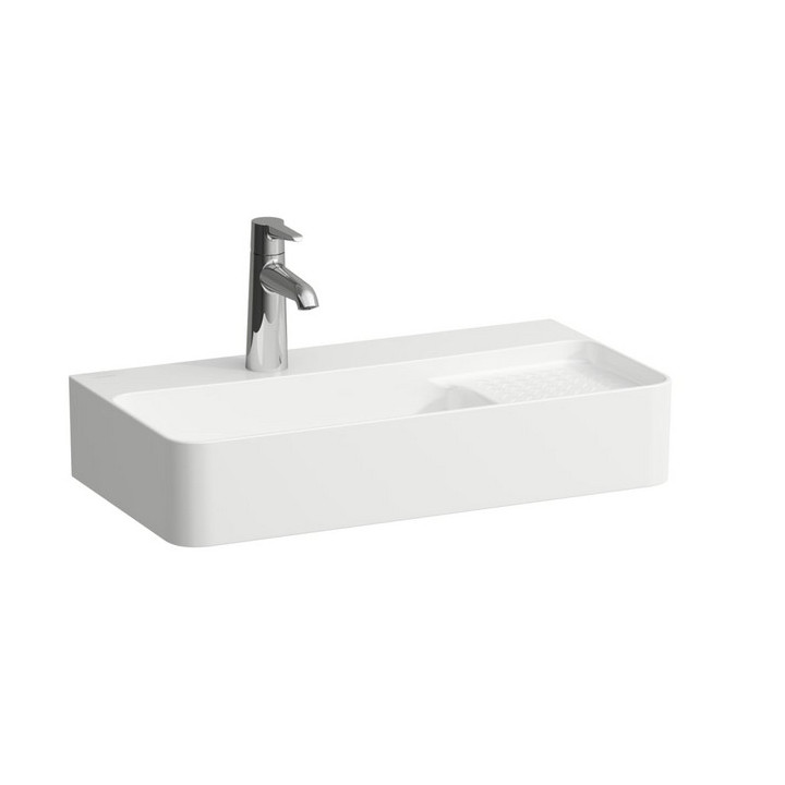 Umývadlo stenová Laufen Val 600 x 315 mm SaphirKeramik, s otvorom pre batériu - biela
