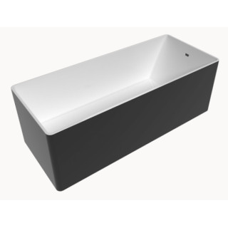Vaňa obdĺžniková Flaminia Wash Bicolor 150 x 70 x 58 cm, beżowa/biela, wyprofilowana, prepad- sanitbuy.pl