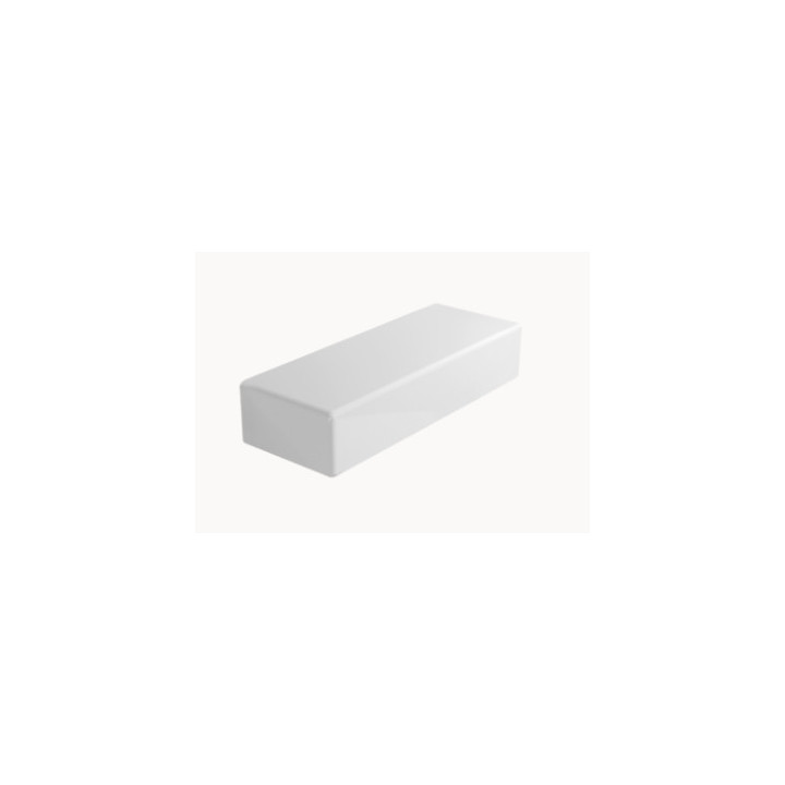 Polička na stěnu Flaminia Brick biela lesklá, 53 x 19,5 x 11 cm- sanitbuy.pl