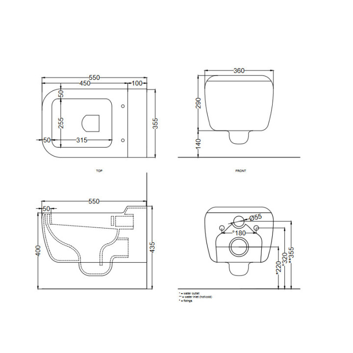 Závesné WC WC Cielo Shui BIG, - sanitbuy.pl