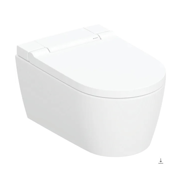 Misa WC s funkciou higieny intymnej Geberit AquaClean Sela, Závěsná, biela/chróm