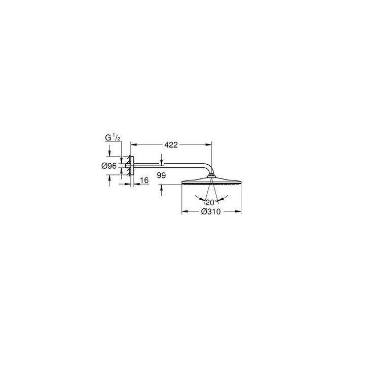1 prúd sprcha ręczny, Grohe Euphoria Cosmopolitan, phantom black