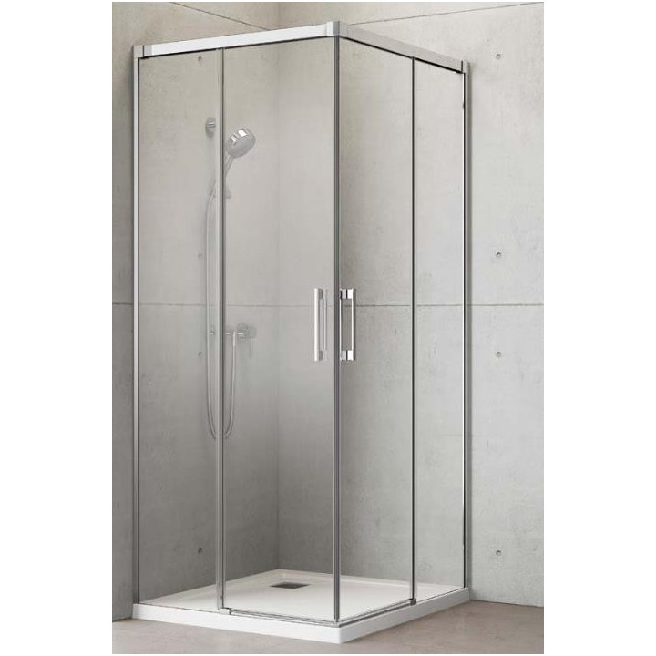 Dverí posuvné Radaway Idea Black 80 časť ľavé kúty 78-79.5x200.5cm, sklo číre, profil čierna- sanitbuy.pl