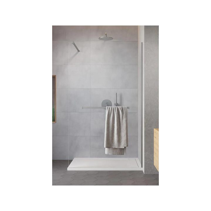 Sprchový kút walk-in Radaway Modo New Brushed Copper II s vešiačikom, 90x200cm, sklo číre, profil szczotkowana miedź