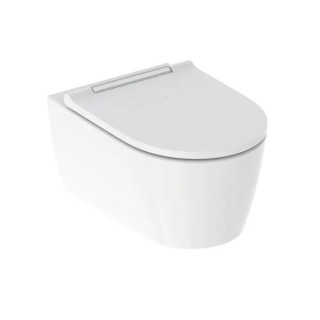 Závesné wc WC Geberit ONE, TurboFlush, s sedadlom klozetovým, biely