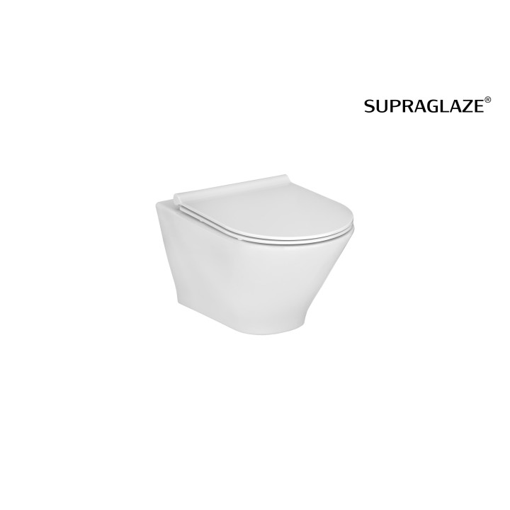 Misa kombi stojaca WC Roca Gap Rimless Square, 60cm, odtok dvojitý, biela