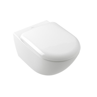 Misa na postavení WC Villeroy&Boch Subway 3.0, 60x37cm, bez kołnierza, TwistFlush, AntiBac, Weiss Alpin CeramicPlus
