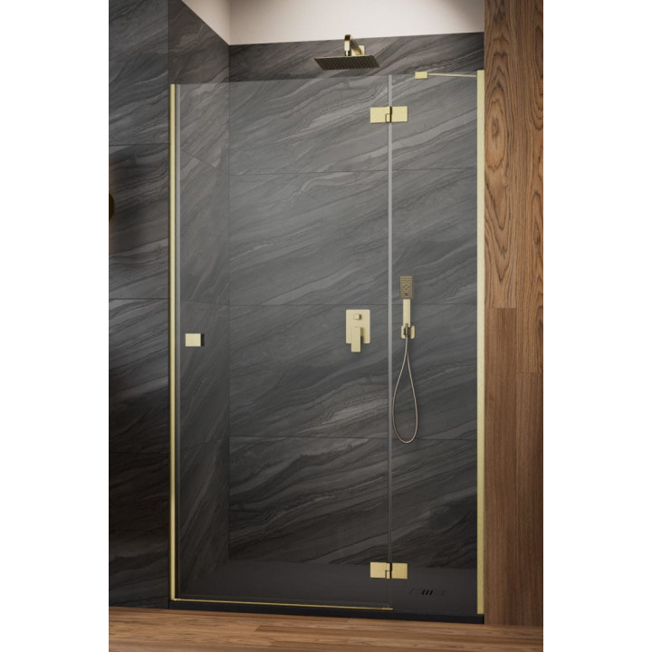 Dverí sprchové do niky Radaway Premium Plus DWJ 160, uniwersalne, 1575-1615mm, sklo fabric, profil chróm