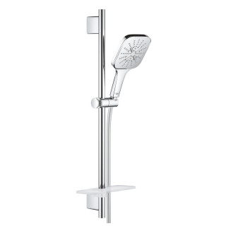 Súprava Z Drążkiem Sprchovým Grohe, 3 Prúdy Euphoria 110 Massage Brushed - Hard Graphite 