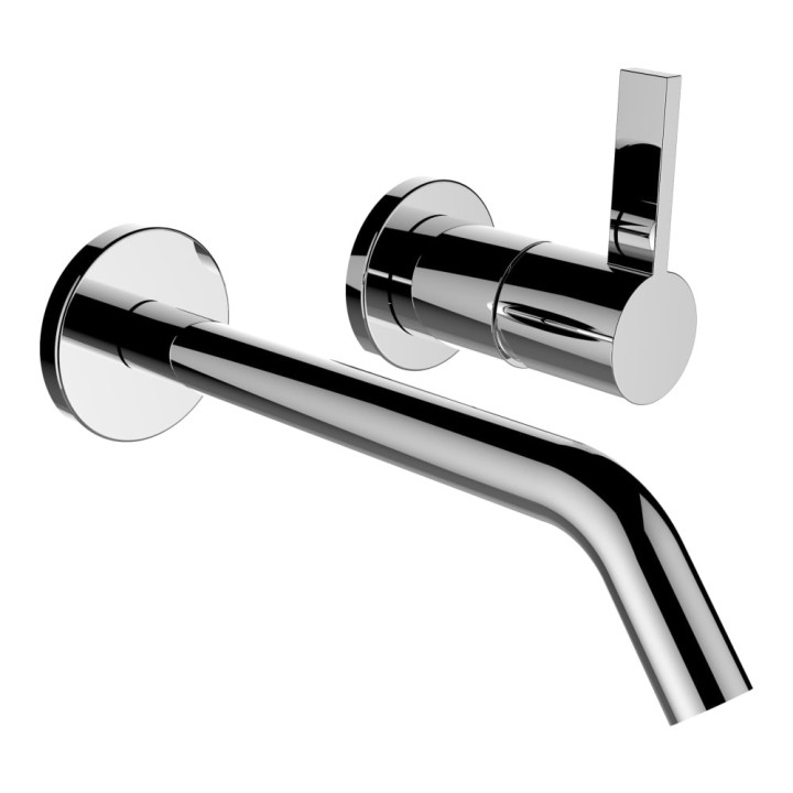 Umyvadlová batéria Laufen Kartell by Laufen, s dvoma kohútikmi podomietková, dĺžka poteru 175 mm - chróm