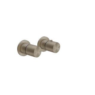 PYTAJ O RABAT ! Vaňová batéria  3-otvorová Gessi Rettangolo na okraj vane - finox brushed nickel