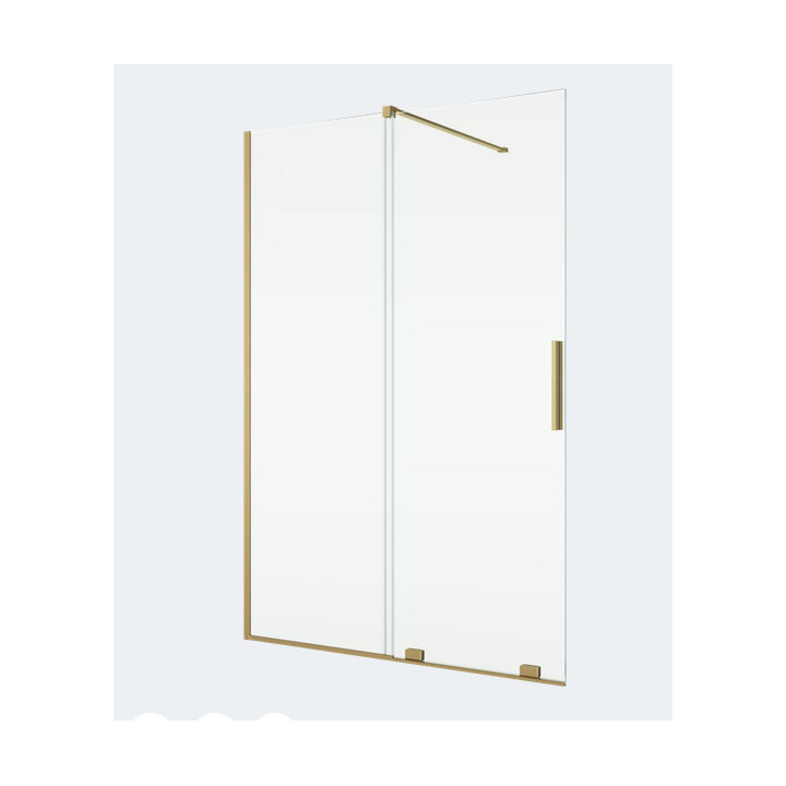 Pevná bočná stena walk-in Sanswiss Easy STR4P, 90x200cm, univerzálna, sklo číre, profil čierna