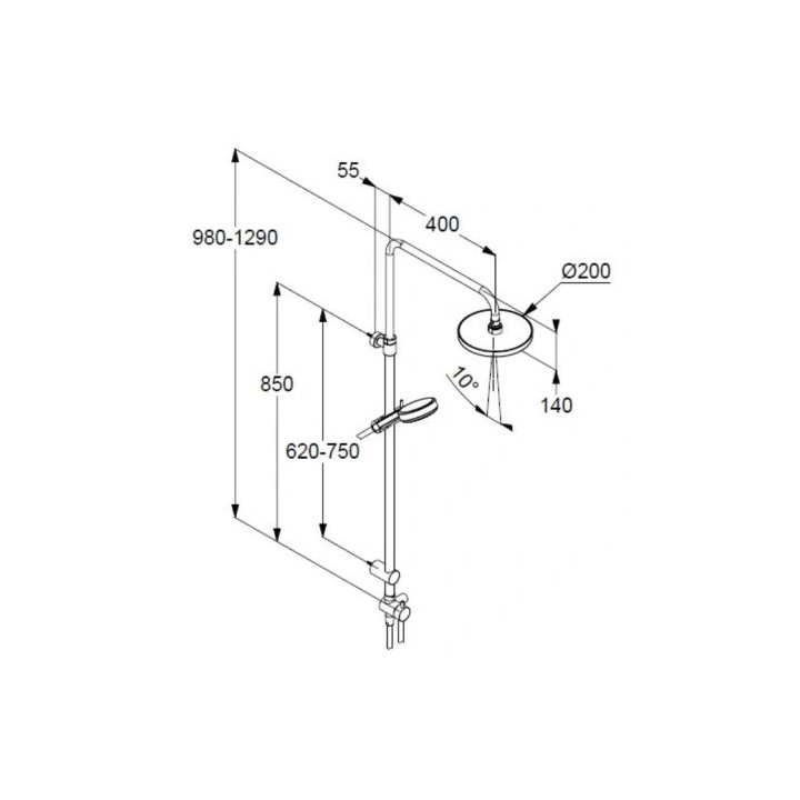 Kludi Logo Sprchový set Dual Shower System chróm