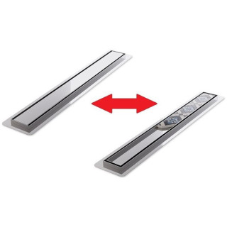 Žľab, pełny Súprava,  Wiper New Premium, 600mm, wzór Ponente, Povrchová úprava szlif