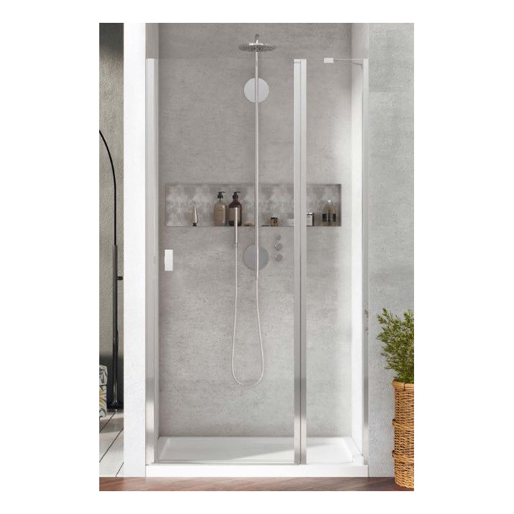 Dverí sprchové Radaway Nes KDS II 120, ľavé, 1200x2000mm, strieborná profil
