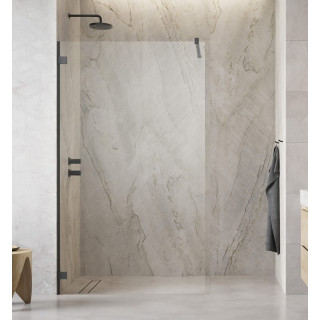 Dverí posuvné walk-in Radaway Furo, pravé, s stenou, 160x200cm, sklo číre, profil chróm