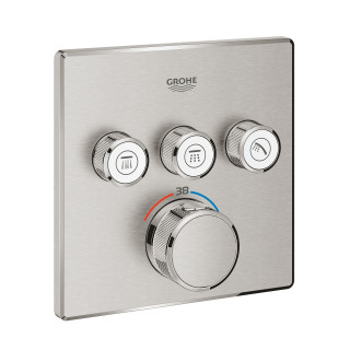Batéria podomietková Grohe Grohtherm SmartControl termostatická 3-prijímače vody farba nerez