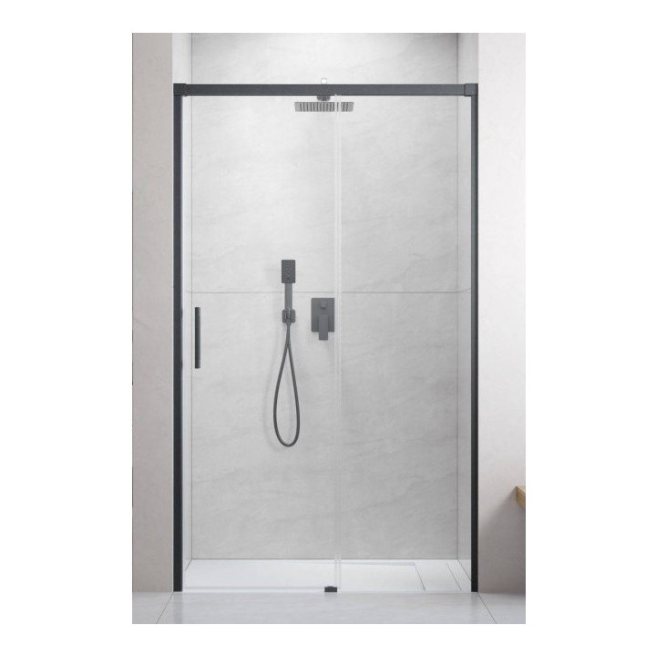 Dverí sprchové posuvné Radaway Idea Black DWJ 100 Ľavé 98.7-101.2x200.5cm, profil čierna, sklo číre- sanitbuy.pl