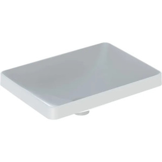 Geberit Variform Zápustné umývadlo, obdĺžniková, 55cm, bez prepadu, bez otvoru pre batériu