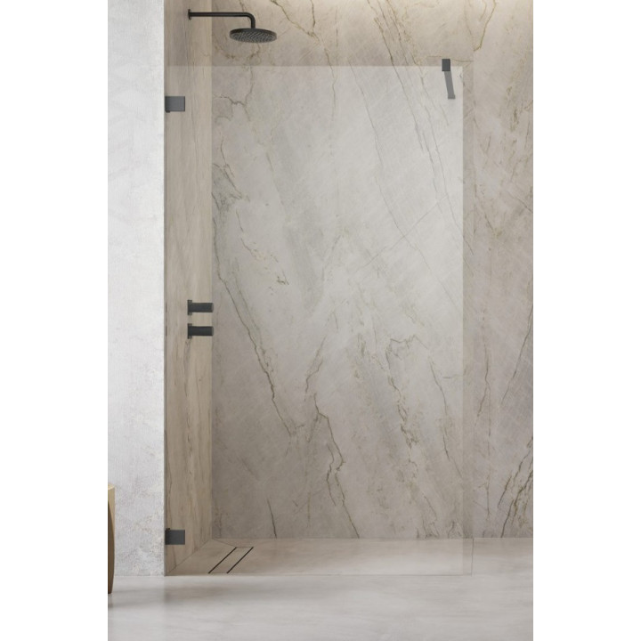 Dverí sprchové walk-in Radaway Essenza Pro 8 Gold, 50x200cm, sklo číre, profil zlatý