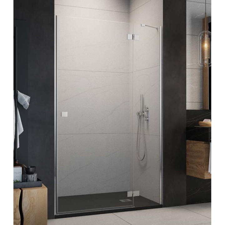 Dverí sprchové do niky Radaway Premium Plus DWJ 160, uniwersalne, 1575-1615mm, sklo fabric, profil chróm