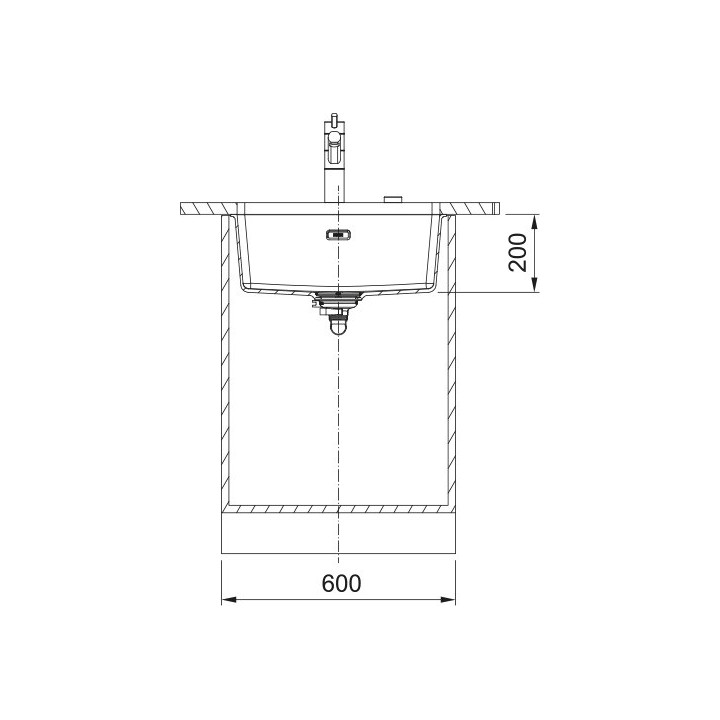 Drez Franke MarisQuiet MQX 110-50, brúsená oceľ