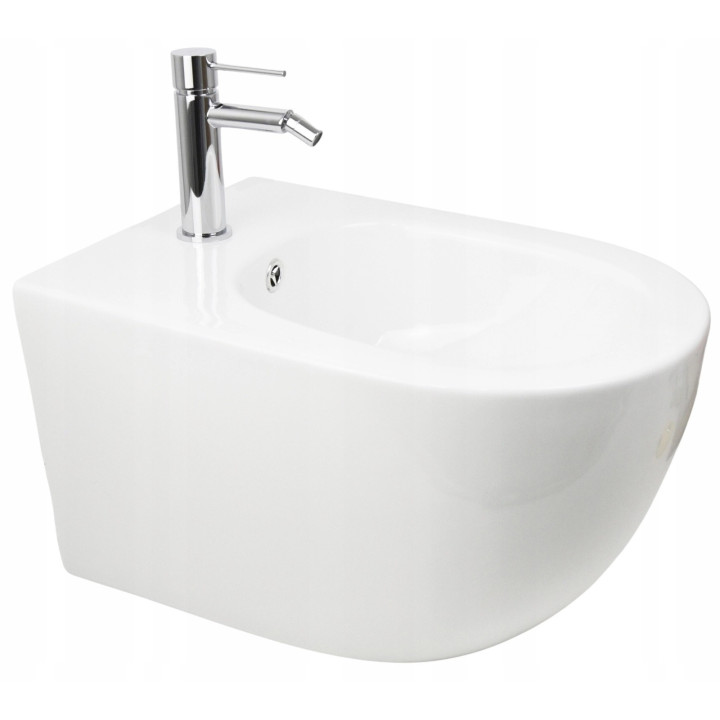 Misa WC Corsan Intero Závěsná 52x36 cm, bezkołnierzowa, z wypinaną wolnoopadającą deską klozetovým - biela
