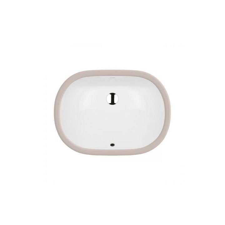 Umývadlo pod dosku Oltens Drammen, obdĺžniková 48x36,5 cm, S povrchom SmartClean - biela