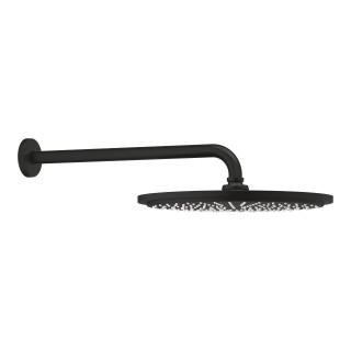 Horná sprcha Grohe Rainshower Cosmopolitan 310, rameno nástenné 380mm, brushed hard graphite