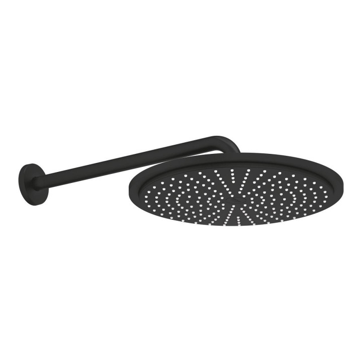Horná sprcha Grohe Rainshower Cosmopolitan 310, rameno nástenné 380mm, brushed hard graphite