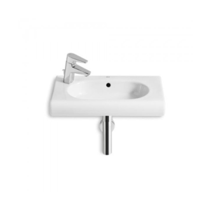 Umywalka Roca Meridian Compacto 60x32 cm z otworem na baterię po lewej stronie- sanitbuy.pl
