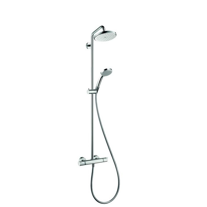 Zestaw prysznicowy Hansgrohe Croma 220 komplet z termostatem i deszczownicą- sanitbuy.pl