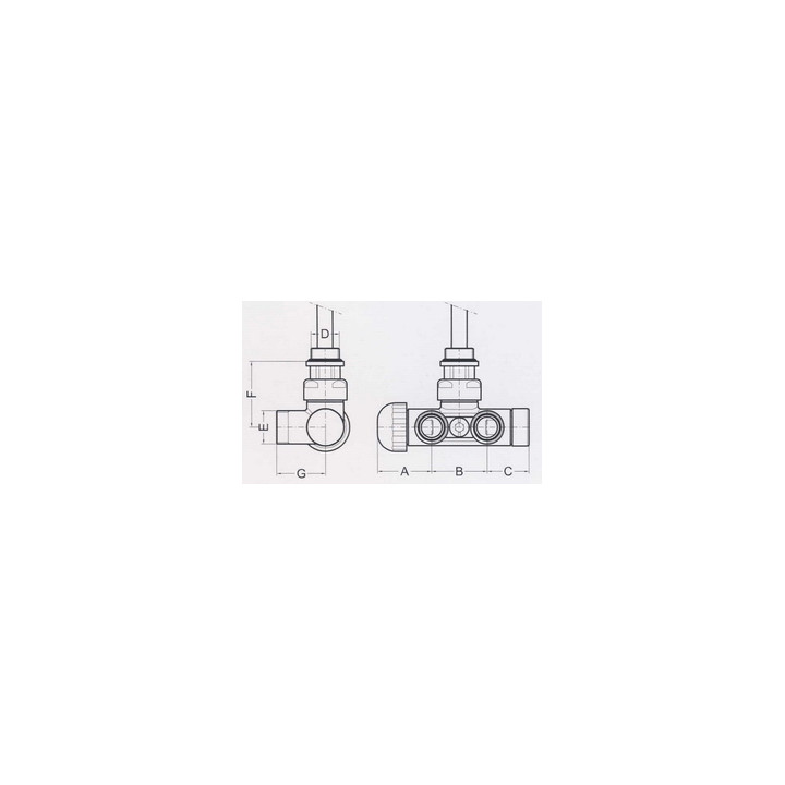 Zawór Terma Technologie termostatyczny z rurką zanurzeniową chrom- sanitbuy.pl